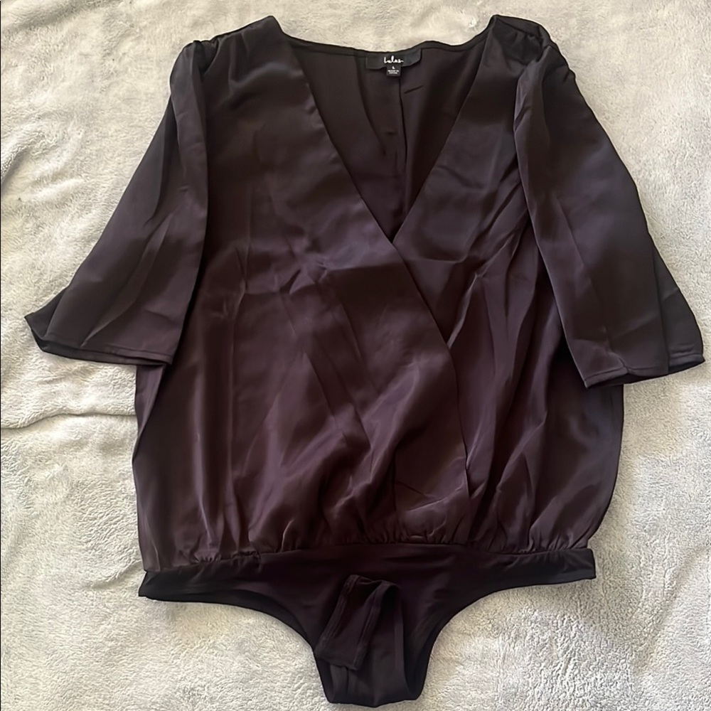 Lulu's Black Sheer Bodysuit